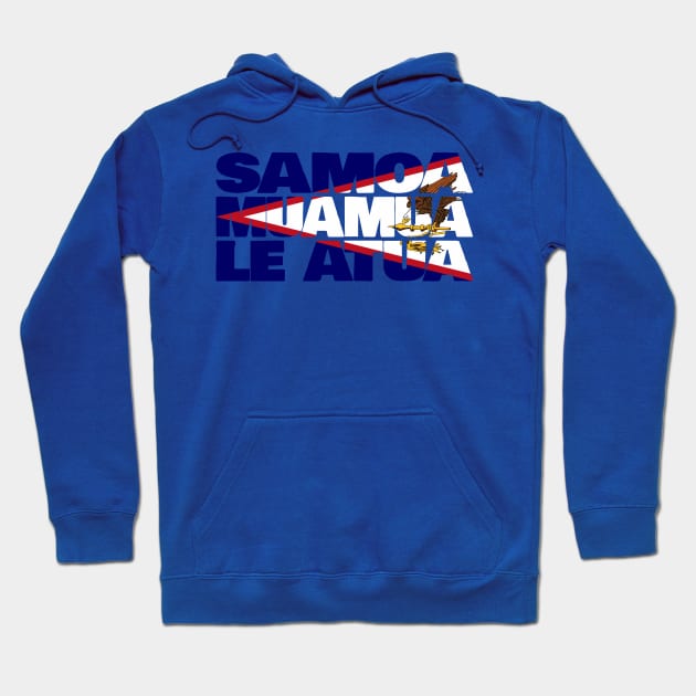 American Samoa Motto Flag Hoodie by Kuni Art